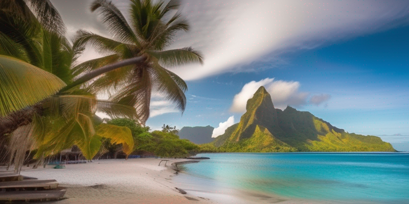 Beautiful view of French Polynesia