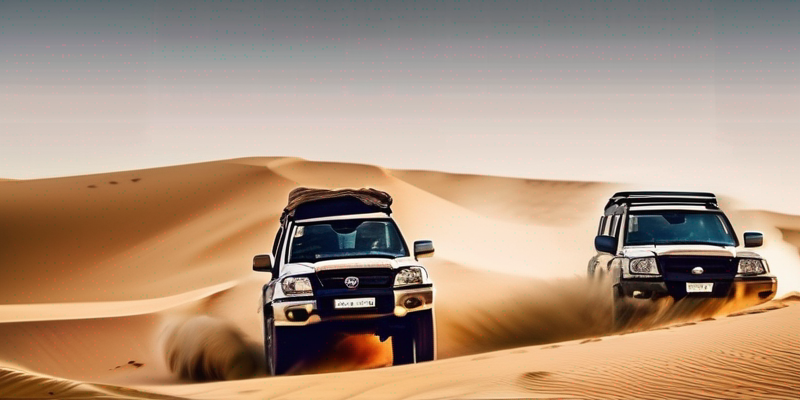 Desert Safari Adventure: Dune Bashing and Bedouin Cultural Experience