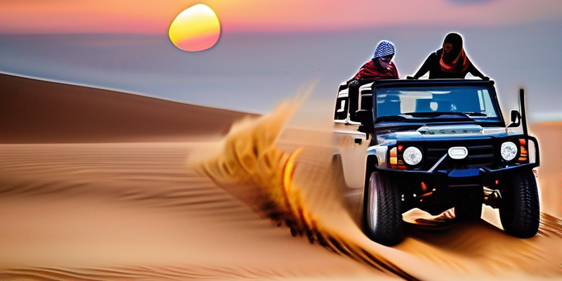 Sunset Desert Safari with Dune Bashing & BBQ Dinner