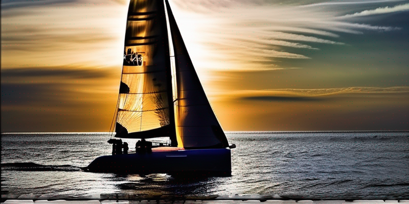 Sunset Sailing Adventure: Coastal Exploration by Catamaran