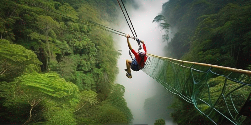 Thrilling Zip-Line Adventures Through Pristine Rainforest Canopies